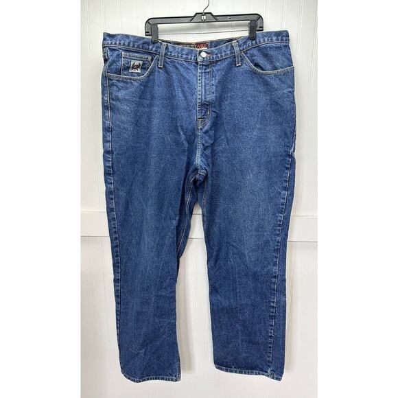 Cinch WRX Flame Resistant White Label Jeans 44x33 Relaxed Straight Denim HRC2 - Picture 1 of 11
